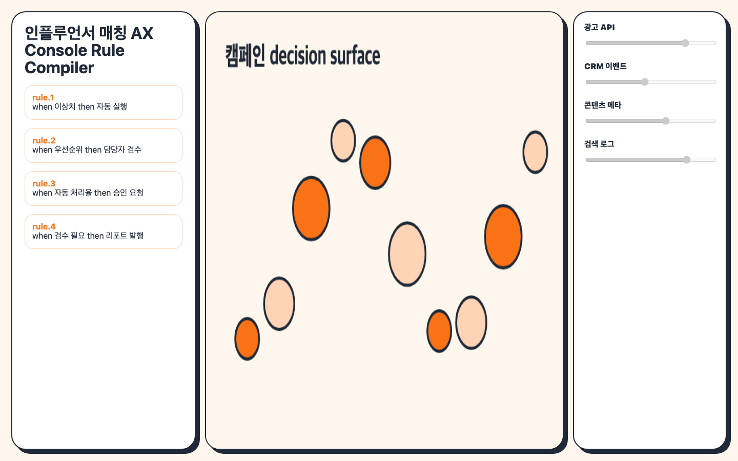 인플루언서 매칭 스코어 판단 로직 화면 캡처