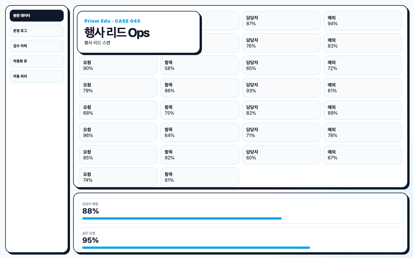 행사 리드 스캔 서비스 화면