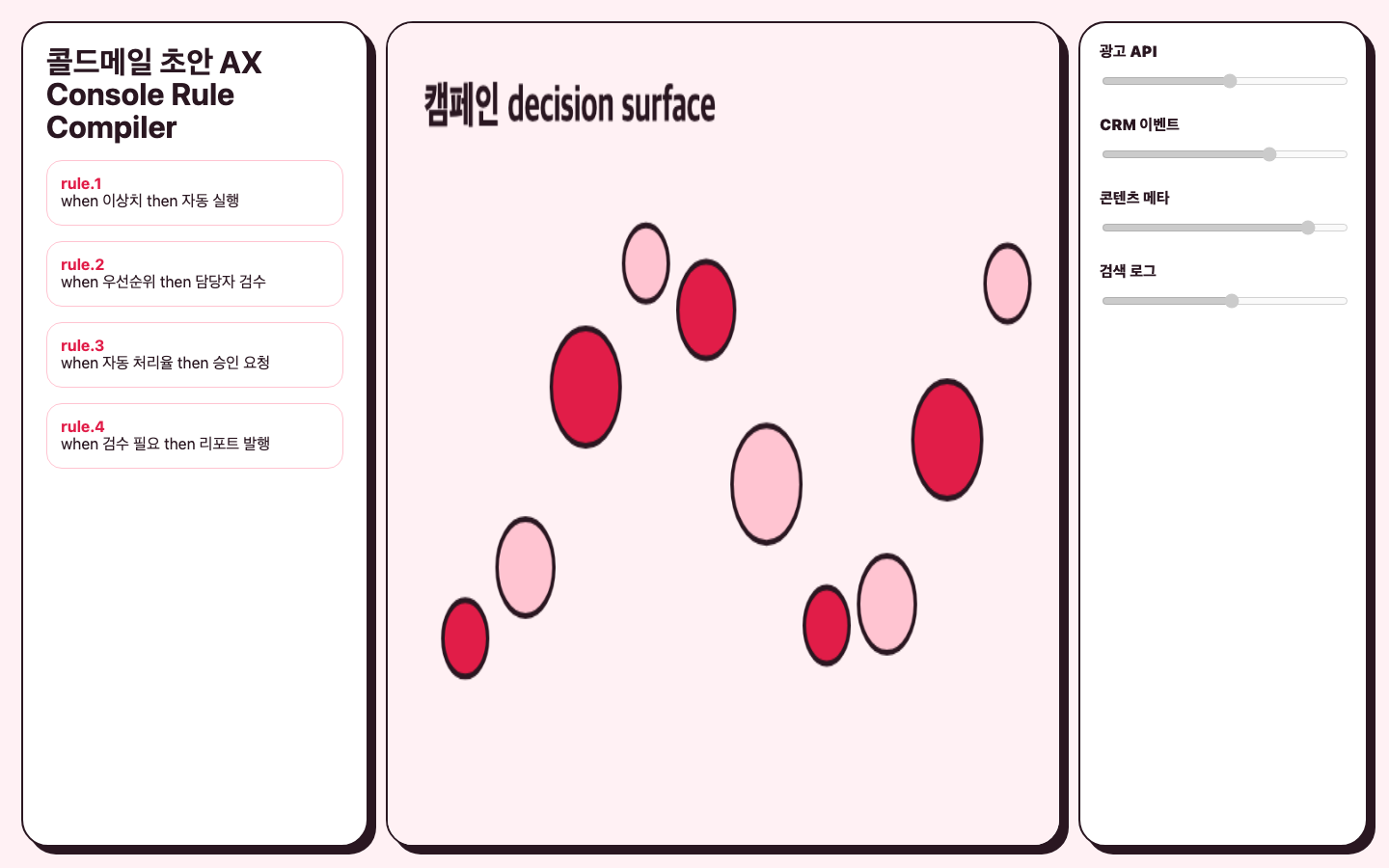 콜드메일 초안 생성 판단 로직 화면 캡처